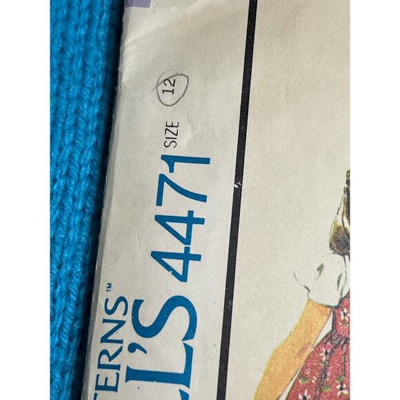 McCalls 4471 pattern girls jumper fit and flare 1970s size 12 - Picture 2 of 7